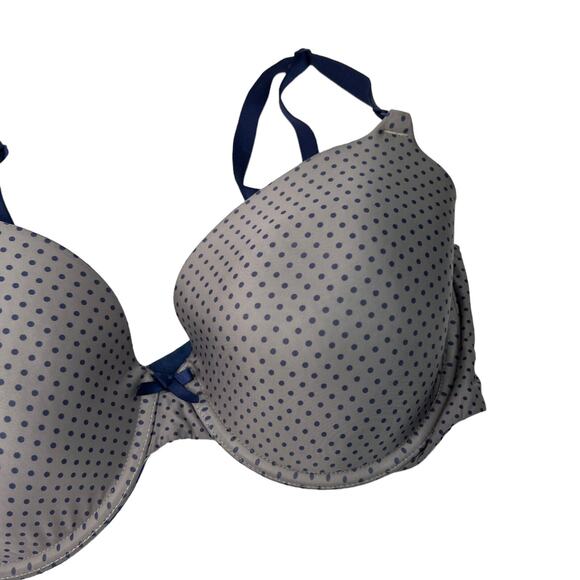 Victoria's Secret Demi Lightly Padded Bra Convertible Underwire Polka Dot 36DD - Picture 3 of 6
